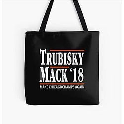Khalil Mack Mitchell Trubisky Chicago Bears Football Fans All Over Print Tote Bag