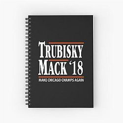 Khalil Mack Trubisky Chicago Bears Football Fans Spiral Notebook