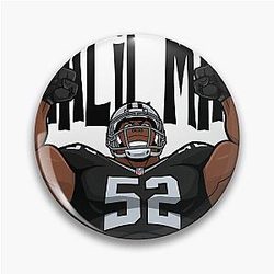 Cartoon Khalil Mack Pin