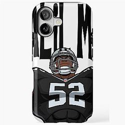 Cartoon Khalil Mack iPhone Tough Case