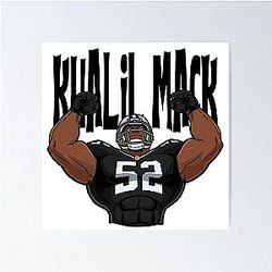 Cartoon Khalil Mack Poster