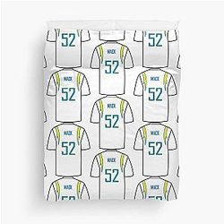 Khalil Mack Jersey Duvet Cover