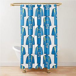Khalil Mack Jersey Shower Curtain