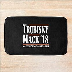Khalil Mack Trubisky Chicago Bears Football Fans Bath Mat