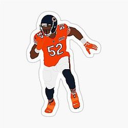 Khalil Mack Bears Football Sticker