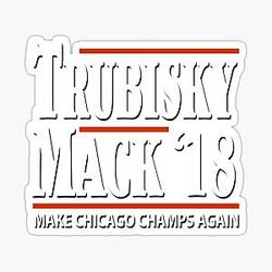 Khalil Mack Mitchell Trubisky Chicago Bears Football Fans Sticker