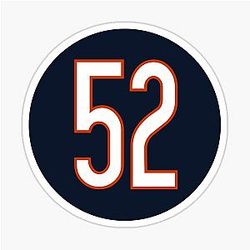 Khalil Mack #52 Chicago Bears Jersey Sticker