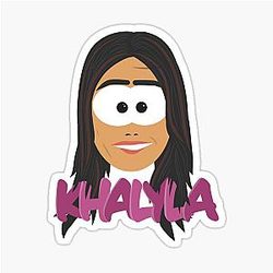 Cute Khalyla Kuhn South Park Style Sticker