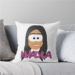 Cute Khalyla Kuhn From TigerBelly South Park Style Throw Pillow