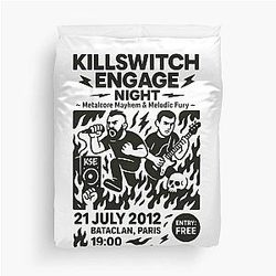 Art Killswitch Engage Duvet Cover
