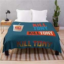 Kill Tony Sticker Magnet Collection Throw Blanket