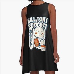 Kill Tony Comedy Cat by TeeTrendz A-Line Dress
