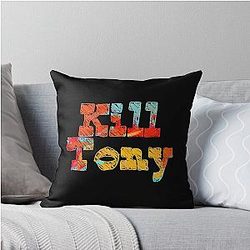 Kill Tony Comedy Podcast Evil Cloon Throw Pillow