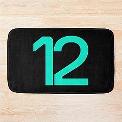 Kimi Antonelli Formula 1 2025 racing number 12 Bath Mat