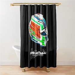 Kimi Antonelli F1 2024 Helmet Shower Curtain