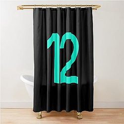 Kimi Antonelli Formula One racing number 12 Shower Curtain