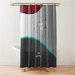 Kimi Antonelli Carbon Fiber F1 2025 Shower Curtain
