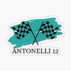 Kimi Antonelli 12 Flag Sticker