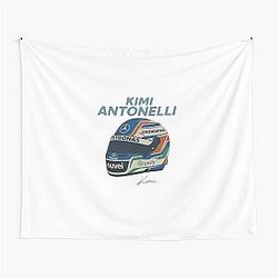 Kimi Antonelli Mercedes Helmet Illustration - Formula 1 Italy Motorsport Art