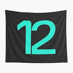 Kimi Antonelli Formula One 2025 Racing Number 12 Tapestry