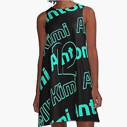 Kimi Antonelli GR black blue F1 2025 A-Line Dress