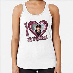 I Love My Boyfriend Kimi Antonelli Racerback Tank