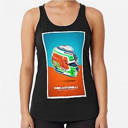 Kimi Antonelli F1 2024 Helmet Racerback Tank Top