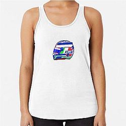 Kimi Antonelli Imola Helmet Racerback Tank Top