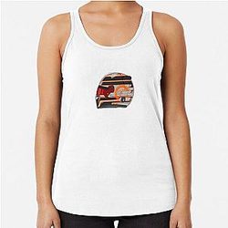 Kimi Antonelli 2025 Silverstone Helmet Racerback Tank Top