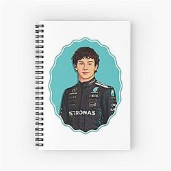 Andrea Kimi Antonelli Cartoon Spiral Notebook