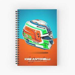 Kimi Antonelli F1 Helmet Spiral Notebook