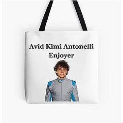Avid Kimi Antonelli F1 Manager Meme All Over Print Tote Bag