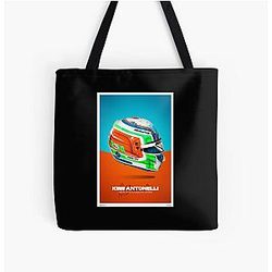 Kimi Antonelli F1 2024 Helmet All Over Print Tote Bag