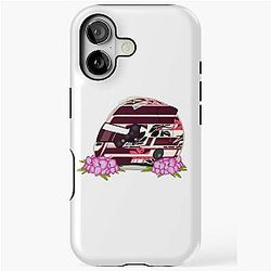 Kimi Antonelli 2025 Miami Helmet With Flowers iPhone Tough Case