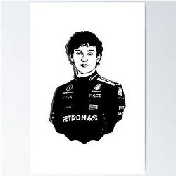 Kimi Antonelli Cartoon Poster