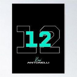 Kimi Antonelli Formula 1 2025 Poster
