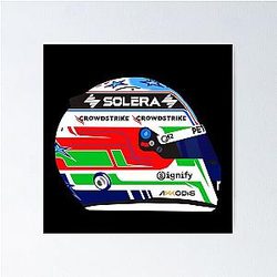 Kimi Antonelli 2025 Helmet Poster