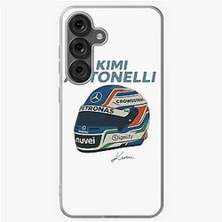 Kimi Antonelli Mercedes Helmet Illustration Formula 1 Italy Motorsport Art Samsung Galaxy Case