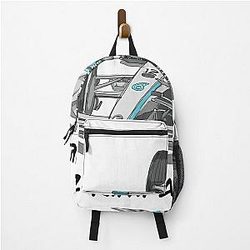 Sketching F1 Car and Driver Kimi Antonelli Backpack