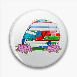 Kimi Antonelli 2025 Monza Helmet with Flowers Pin