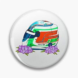 Kimi Antonelli Helmet With Flowers Pin