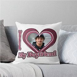 I Love My Boyfriend Kimi Antonelli Throw Pillow