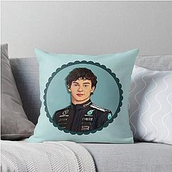 Kimi Antonelli Cartoon Throw Pillow