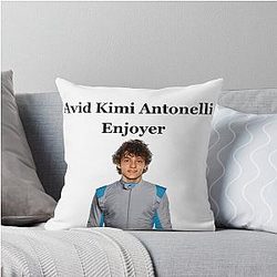 Avid Kimi Antonelli F1 Manager Throw Pillow