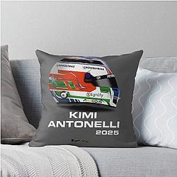 Kimi Antonelli F1 2025 Throw Pillow
