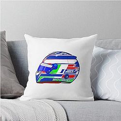 Kimi Antonelli 2025 Imola Helmet Throw Pillow