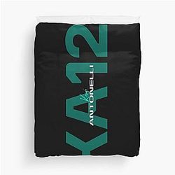 Kimi Antonelli KA12 black blue F1 2025 Duvet Cover
