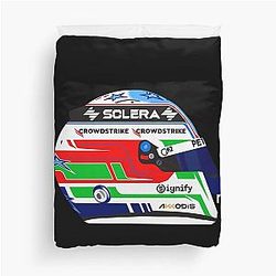 Kimi Antonelli 2025 Helmet Duvet Cover