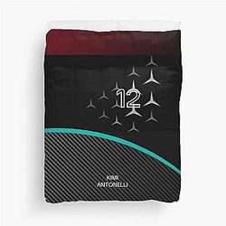 Kimi Antonelli Carbon Fiber F1 Duvet Cover
