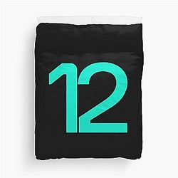 Kimi Antonelli Formula One 2025 Racing Number 12 Duvet Cover